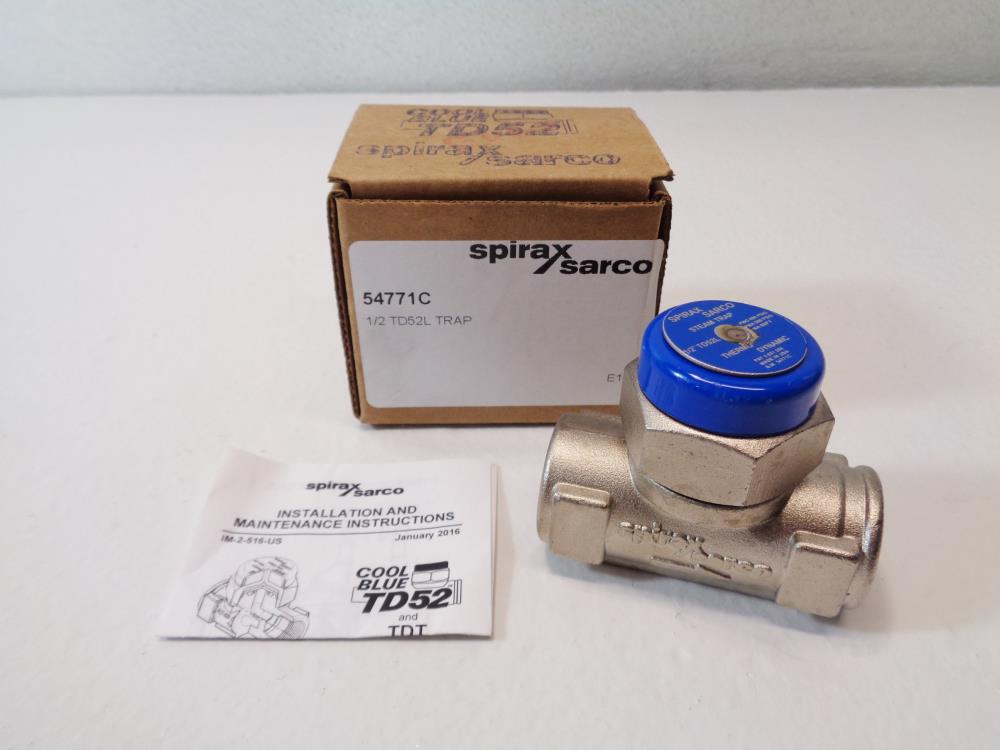 Spirax Sarco TD52L 1/2" NPT Thermodynamic Steam Trap 54771C